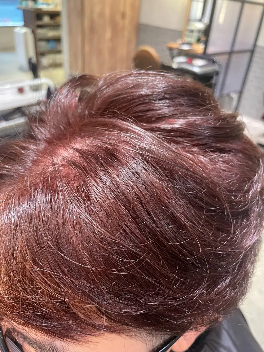 ショート カラー メンズ 暖色カラー🤎Red Neo　meiのヘアスタイル