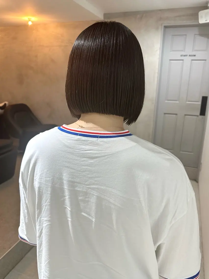 ショート カット 縮毛矯正 トリートメント 髪質改善 縮毛矯正/ レイヤー/銀座/本木のヘアスタイル