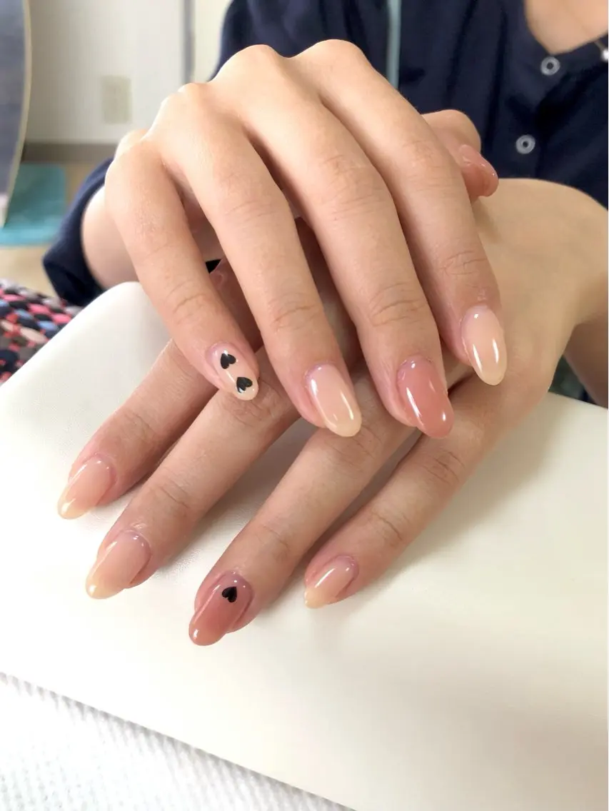 ネイル ニュアンスネイル ワンカラーネイル ピンク ハンドネイル salon *meehoのネイルデザイン