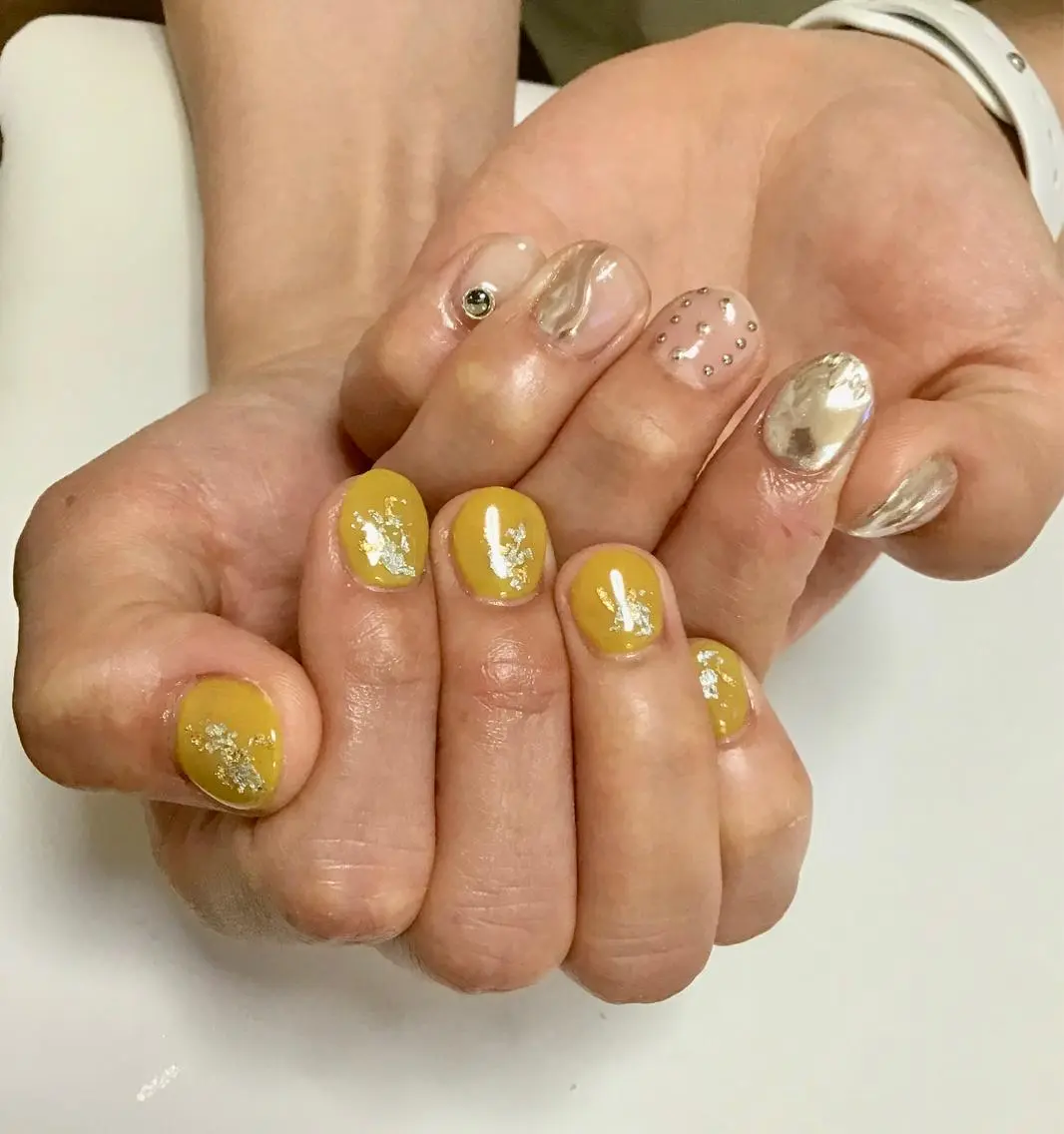 ロング ネイル マツエク・マツパ 福田 加奈のネイルデザイン