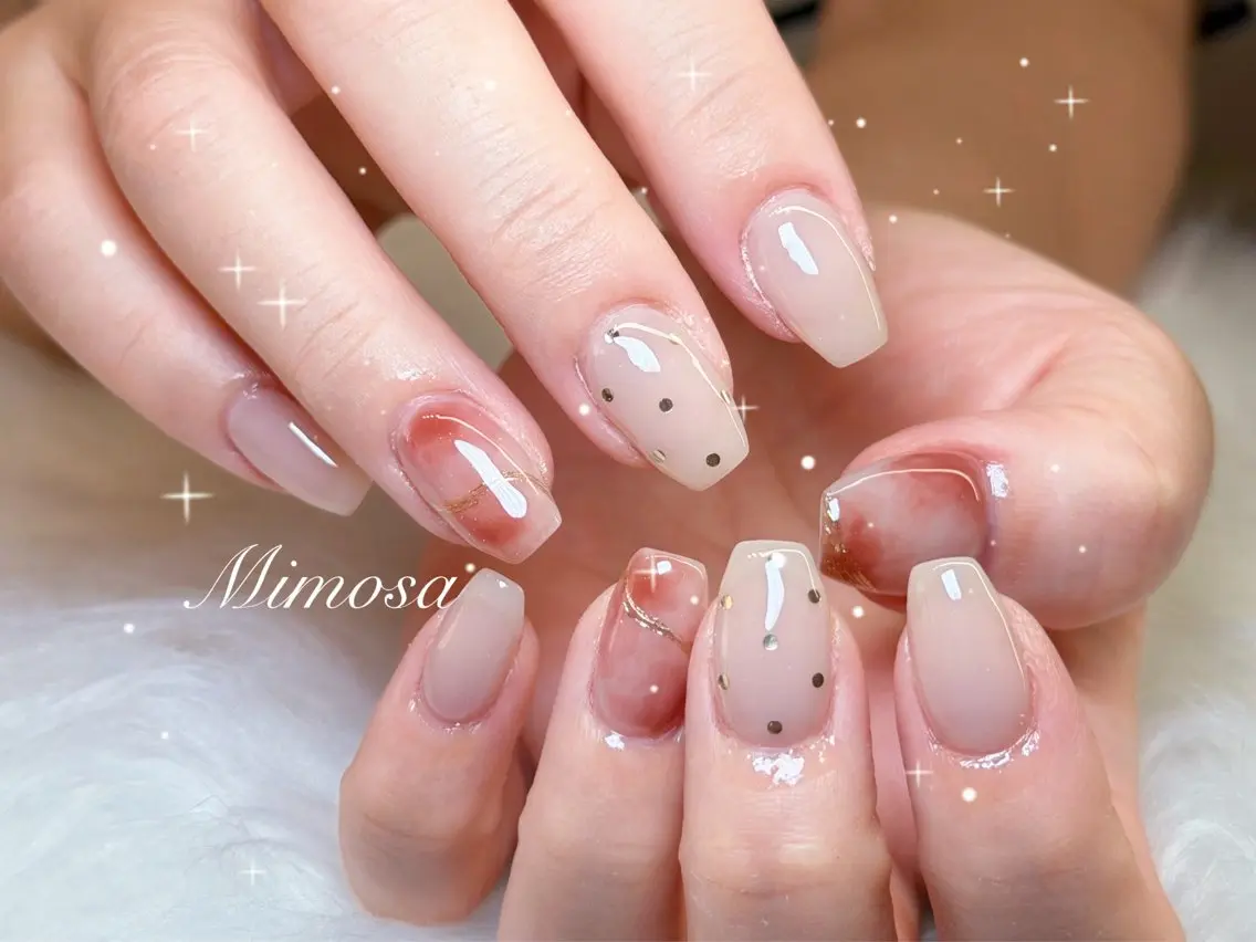 ネイル ハンドネイル 🫧Mimosa 吉祥寺のネイルデザイン