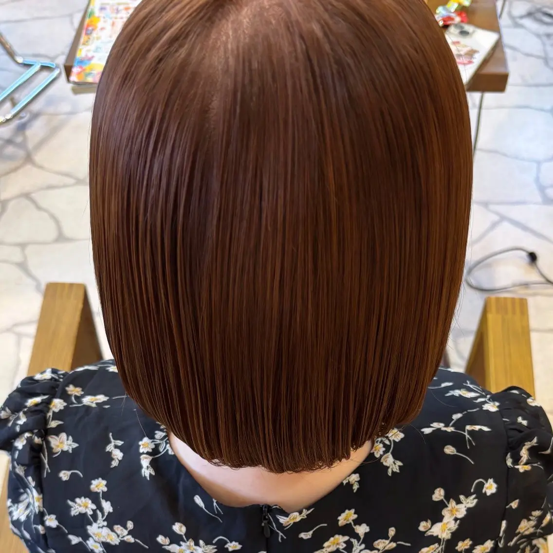 カラー ブラウンカラー 透明感カラー オレンジ オレンジブラウン ヘアカラー 伊藤 音羽のヘアスタイル