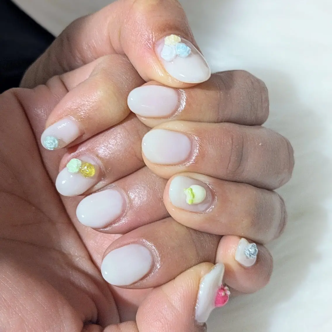ネイル ワンカラーネイル ホワイト as.nail あやのネイルデザイン