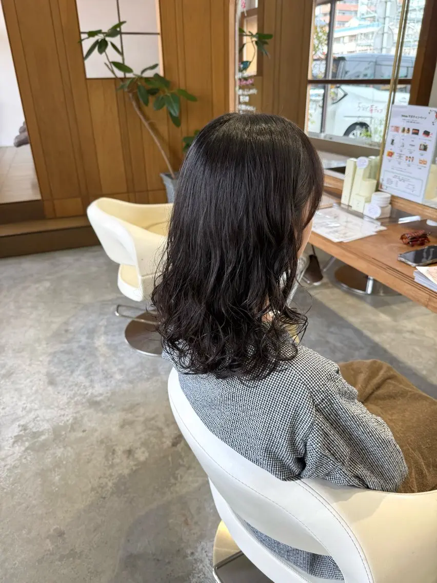 セミロング パーマ セミロングパーマ デジタルパーマ カット パーマ fulam/ WATANABEのヘアスタイル