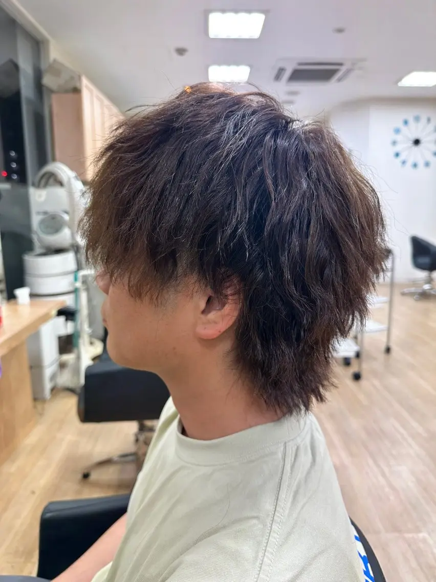 メンズ メンズパーマ カット パーマ 立川 芽依のヘアスタイル