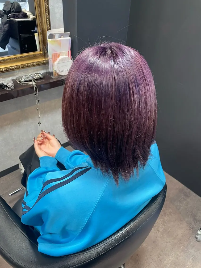 ミディアム カラー ヘアカラー  ︎︎ 寧音のヘアスタイル