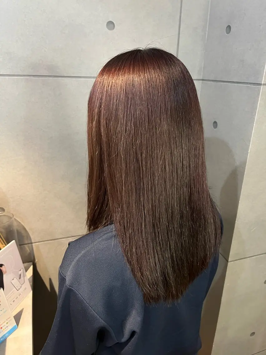 カラー ブラウンカラー レッドカラー 透明感・艶カラー 🩵miaのヘアスタイル