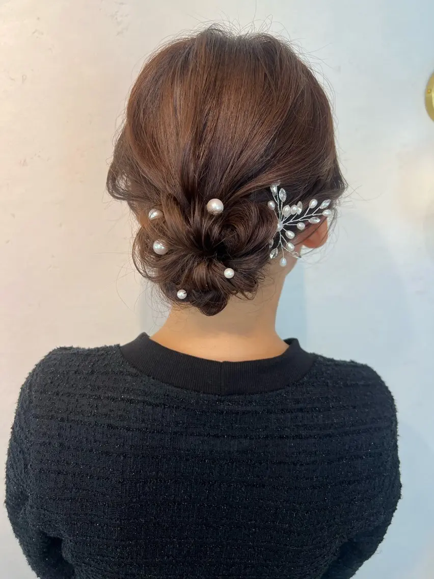ヘアアレンジ ヘアセット 大人可愛いヘアメイク 💋🧚♀️しずかのヘアスタイル