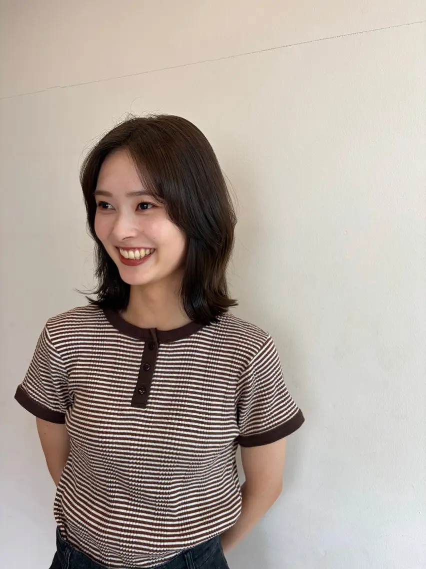 ✂️ミディアムカットモデル募集✂️（肩下​〜​鎖骨ライン・2​〜​3cm以上切れる方）  3stepトリートメント付き🧴の写真