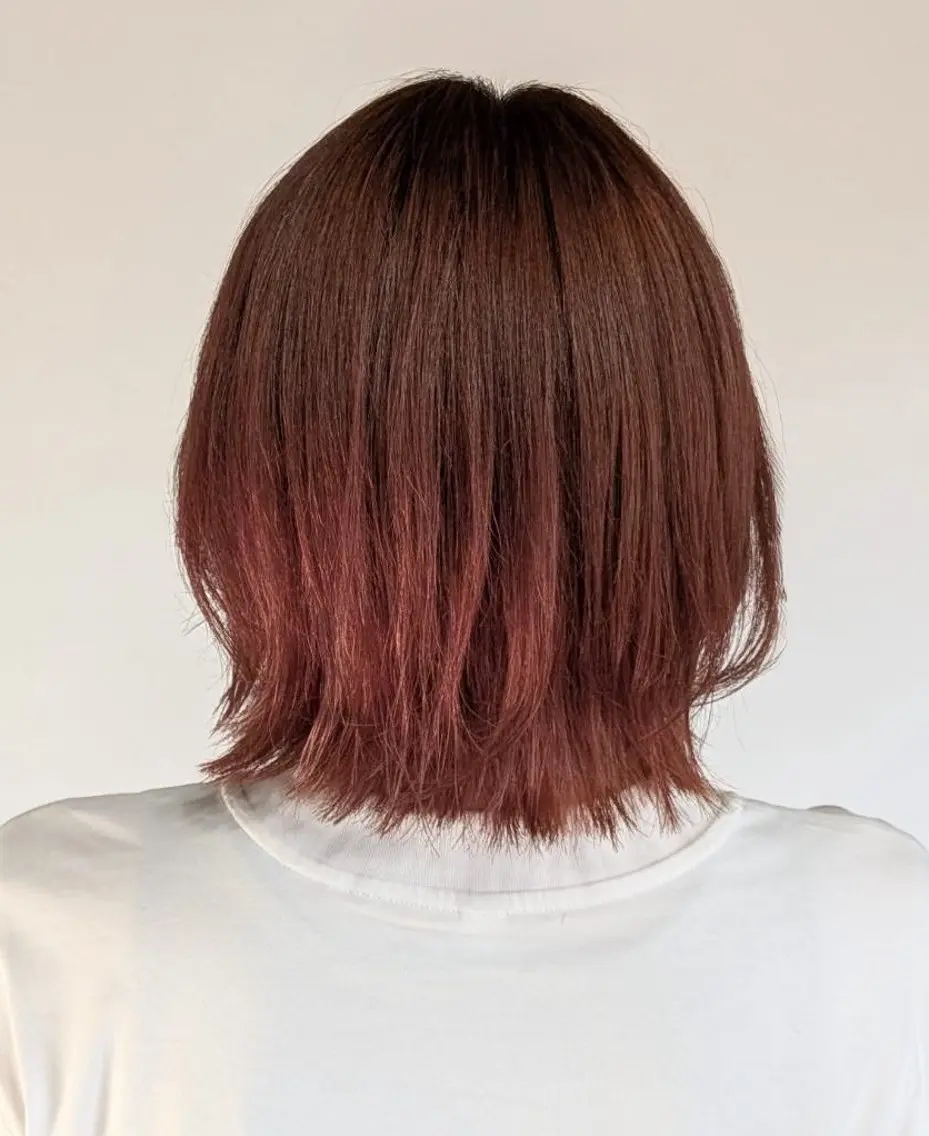 ショート カット ヘアカラー 佐々木あきこ 髪質改善ストレートのヘアスタイル