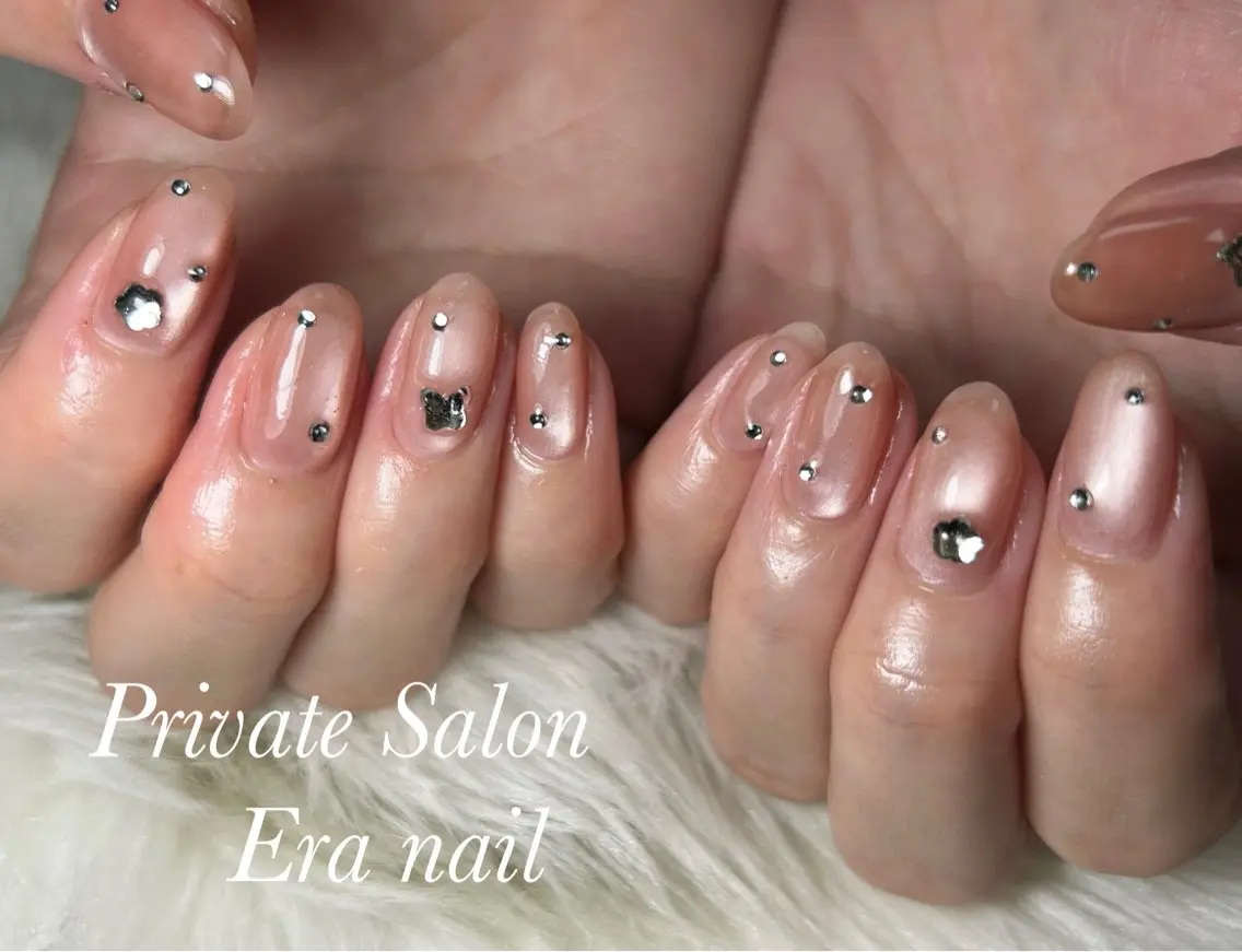 ネイル マグネットネイル マグネットワンカラー ワンカラーネイル ハンドネイル Era nailのネイルデザイン