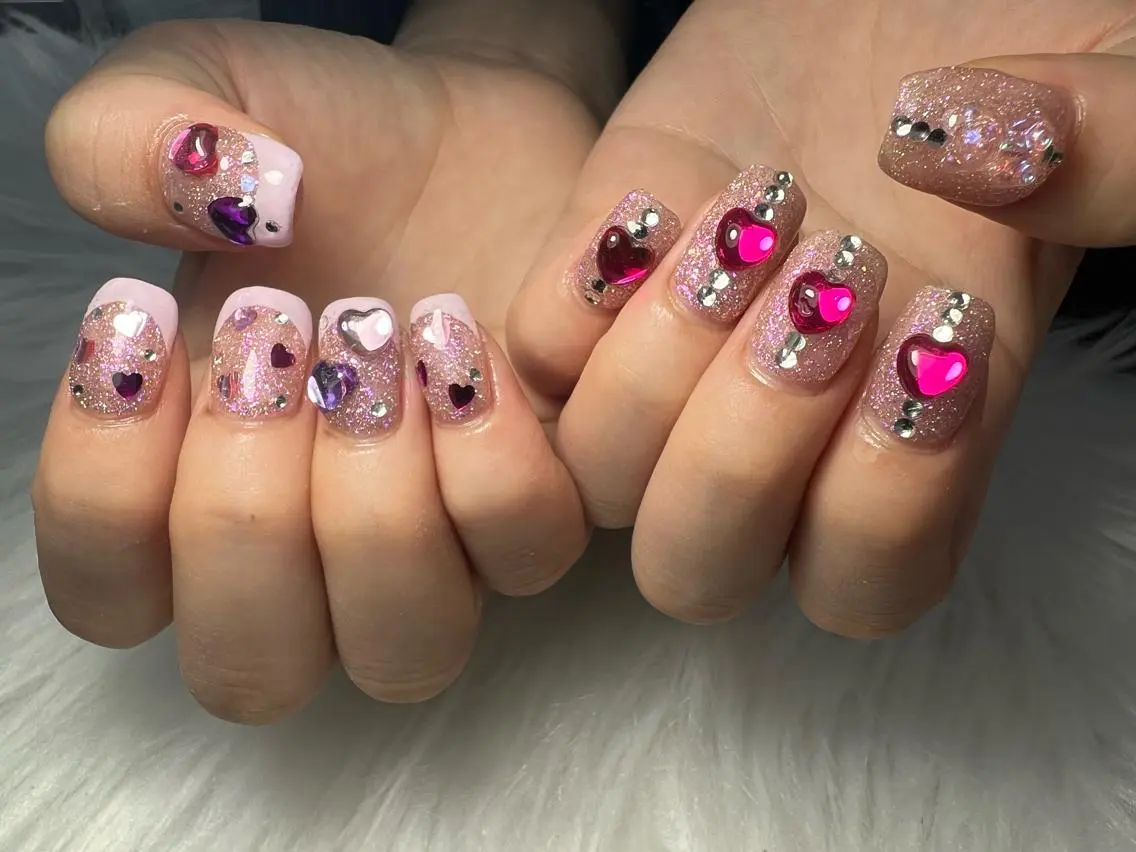 ネイル ハンドネイル Mana‪ ‪·͜· ❤︎‬のネイルデザイン