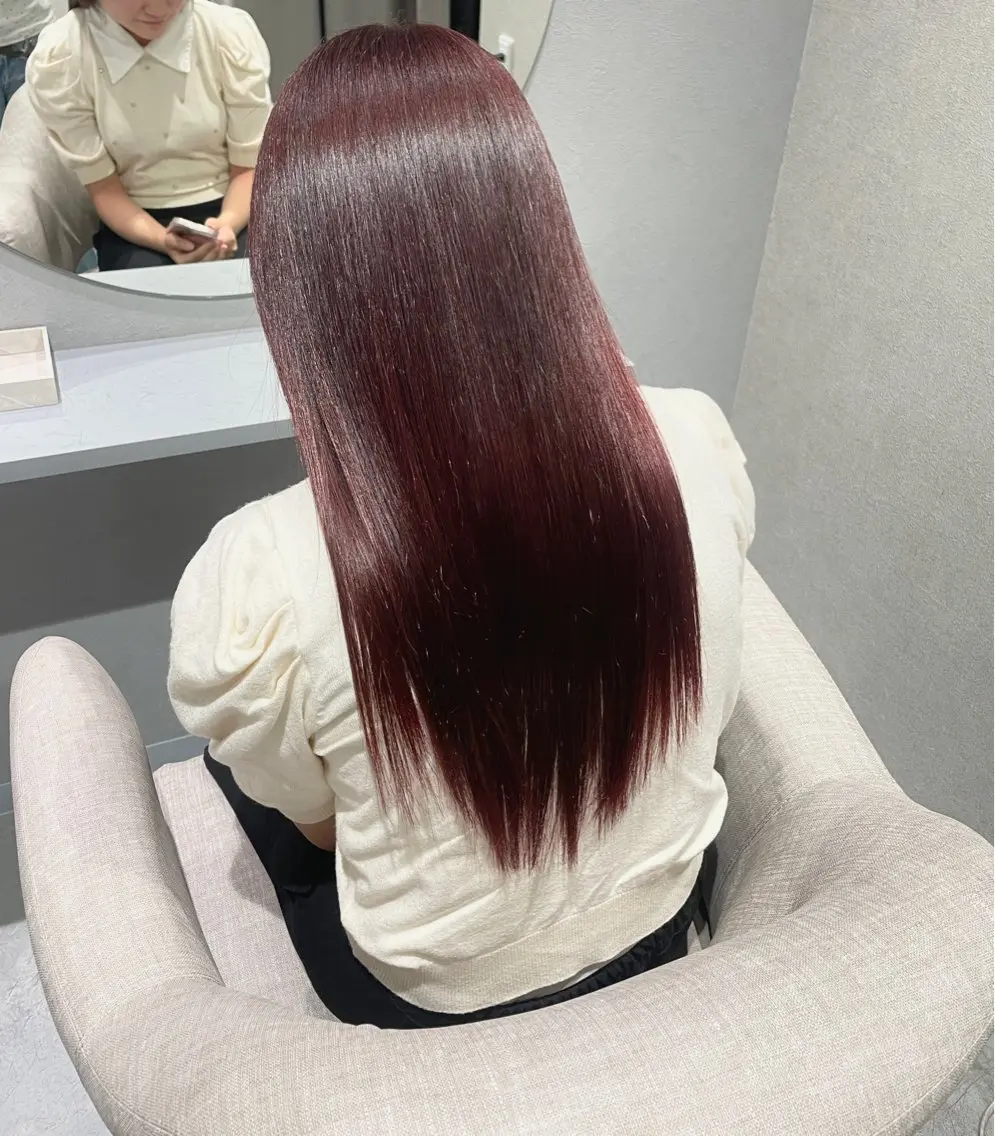 ロング カット ヘアカラー ince hair/ miraiのヘアスタイル