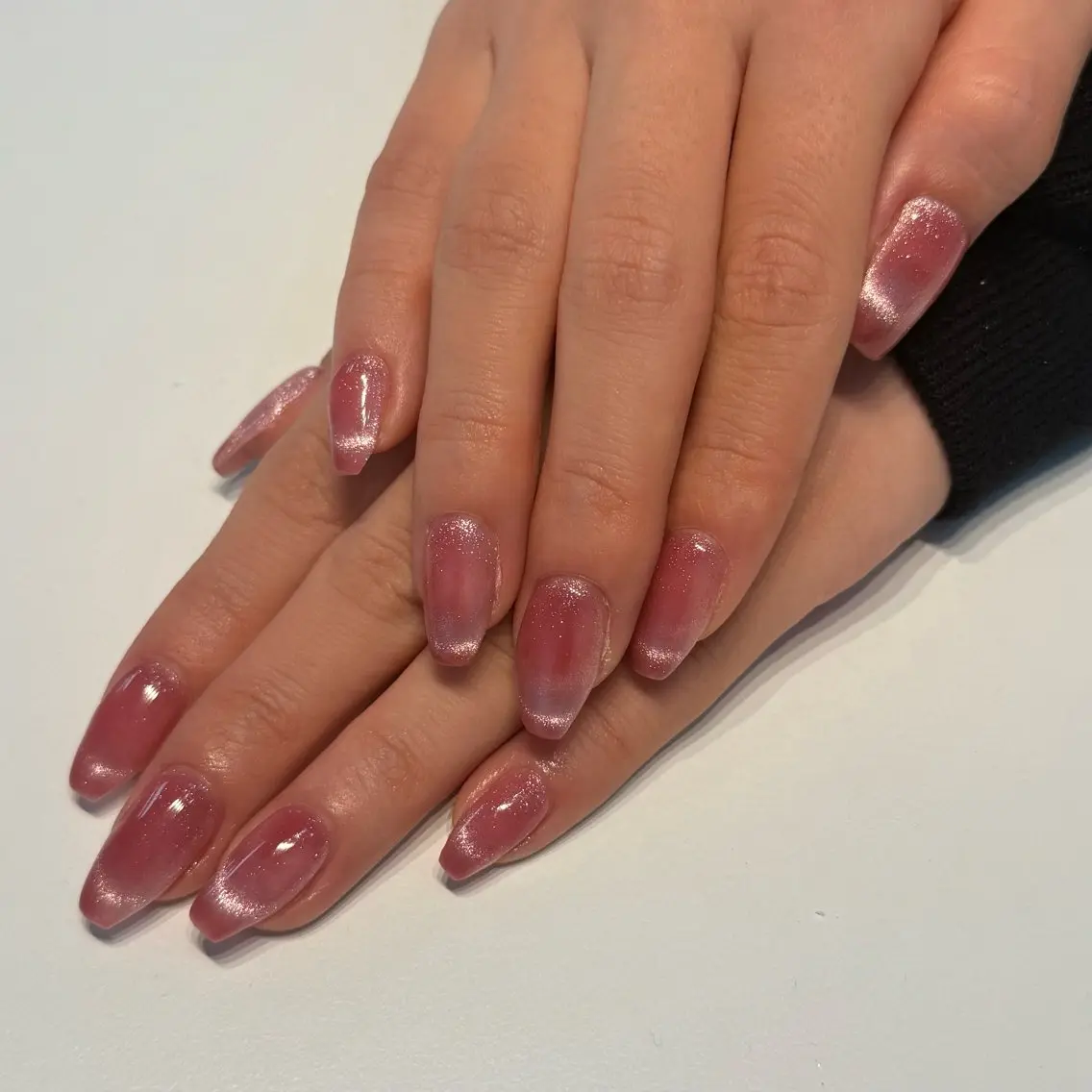 ネイル フレンチネイル マグネットネイル マグネットフレンチ Hono Nailのネイルデザイン
