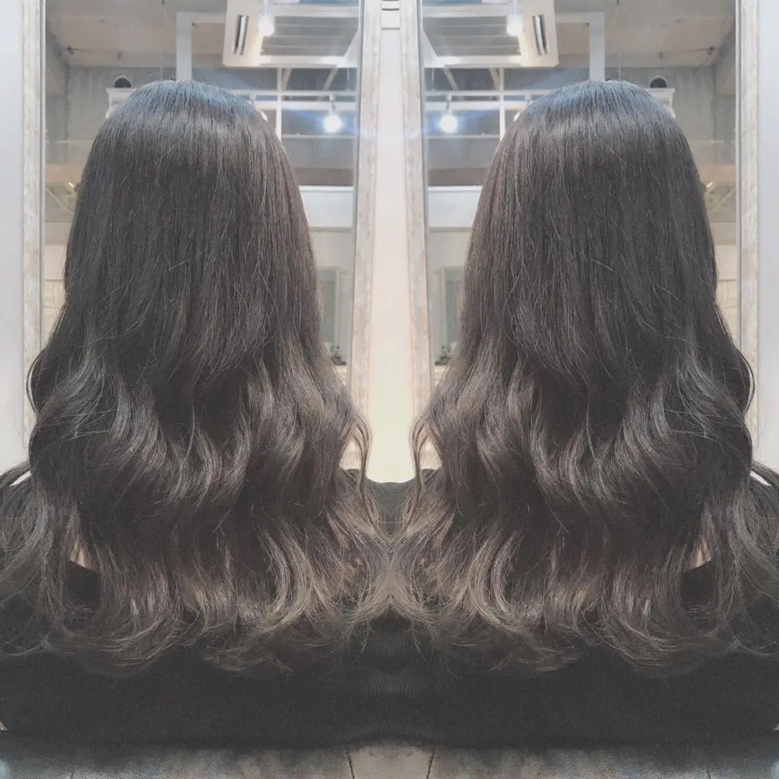 ロング カラー カット ヘアカラー トリートメント 重政 和樹のヘアスタイル