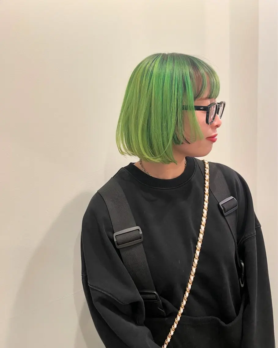 ショート カラー ブリーチ ダブルカラー ボブ ヘアカラー ニュアンスカラー🫧 加納のヘアスタイル