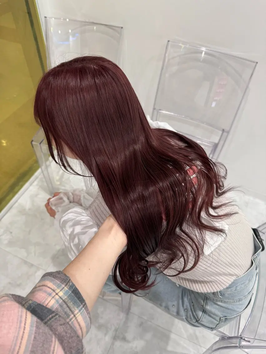 ロング ヘアカラー ブリーチなし透明感 カラー/MISANOのヘアスタイル