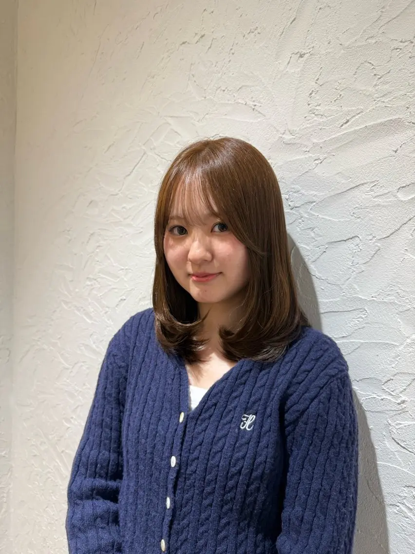 カラー ベージュカラー オリーブベージュ ヘアカラー 高橋 聖愛のヘアスタイル