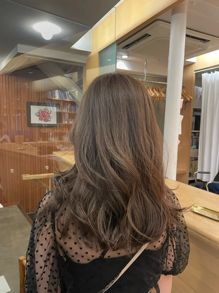 ロング ヘアカラー パーマ ‪・カット/ SARAのヘアスタイル