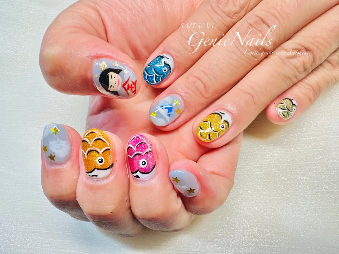 メンズ ネイル アートネイル メンズネイル 春ネイル Genie Nailsのネイルデザイン