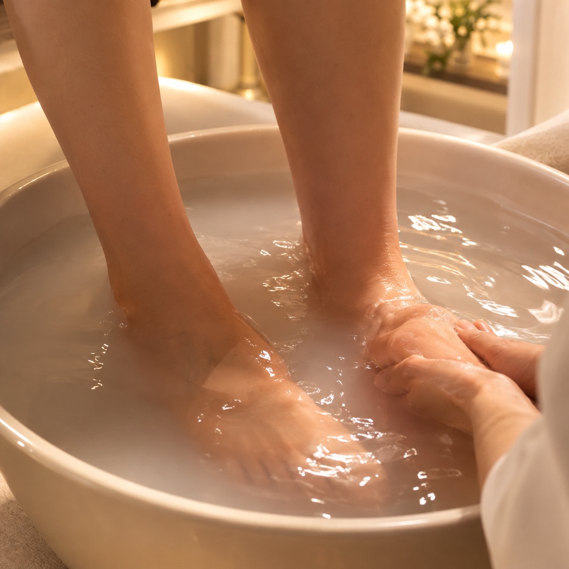 むくみスッキリ✨足湯♨️＋両面下半身リンパマッサージ✨の写真