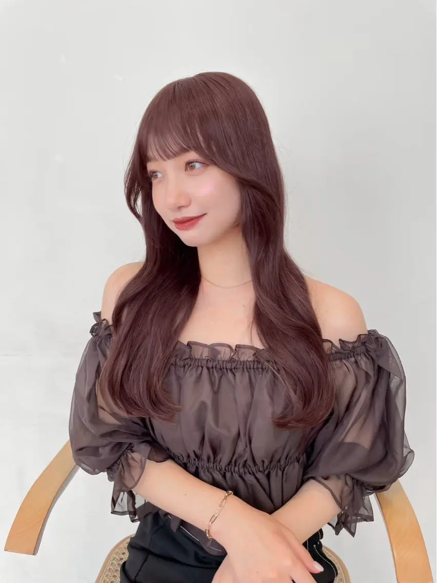 ミディアム レッドブラウン ヘアカラー トリートメント 暖色カラー専🟥/ shinyaのヘアスタイル