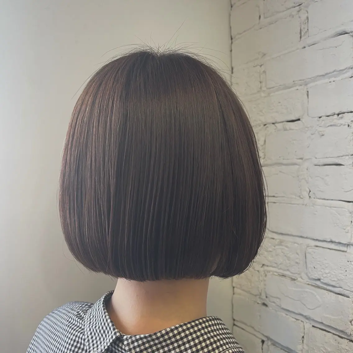 ショート カラー パーマ ヘアアレンジ 縮毛矯正 飯塚 七海のヘアスタイル