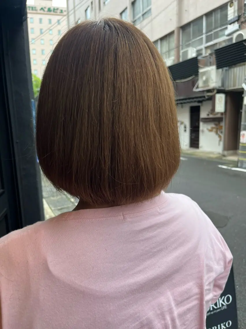 ショート ボブ 柿本 蘭のヘアスタイル