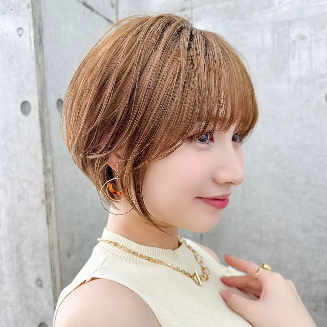 ショート カット ヘアカラー トリートメント エリアNo.1ボブ 💟Nanatsuのヘアスタイル