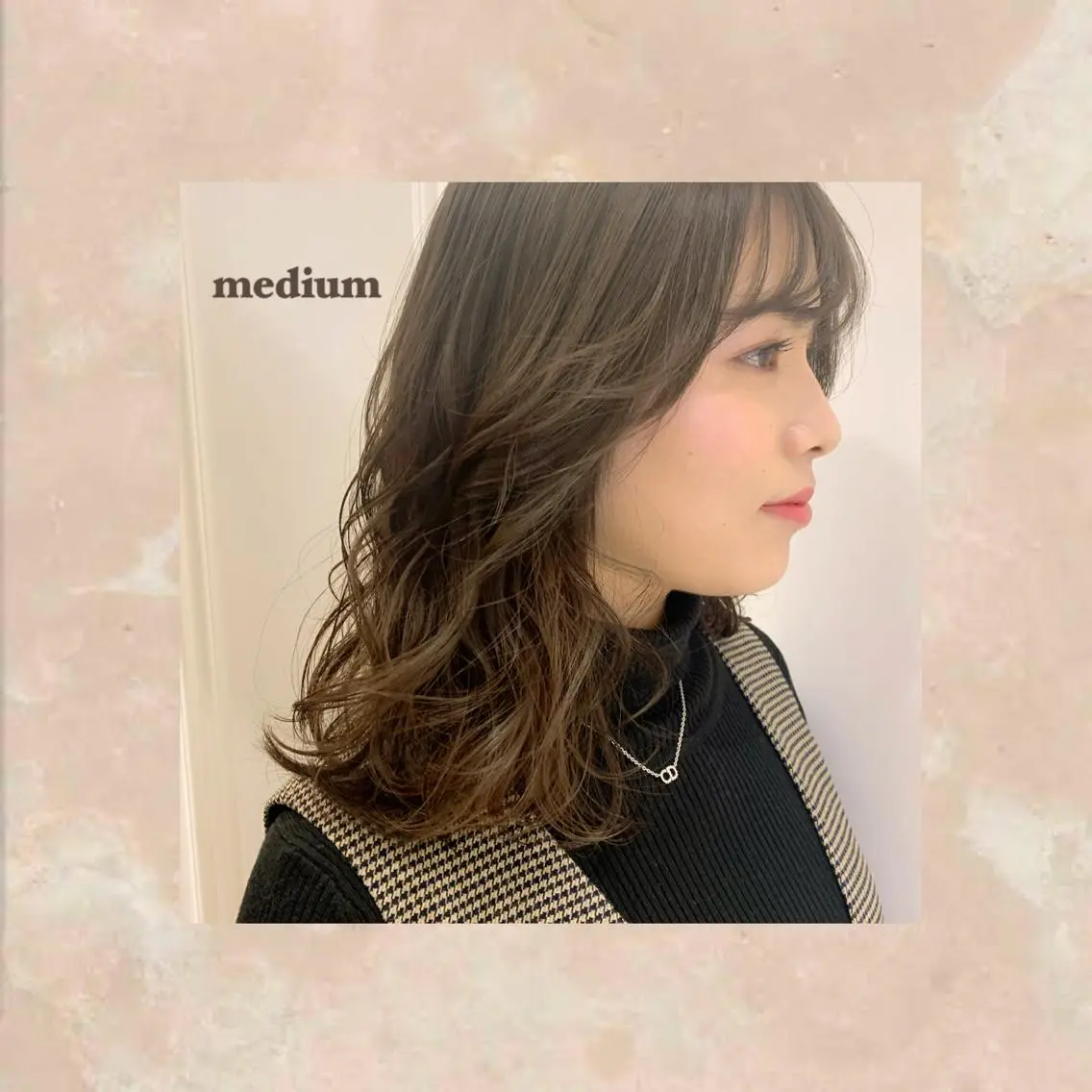 ミディアム apish パーマ/夏琳🌻のヘアスタイル