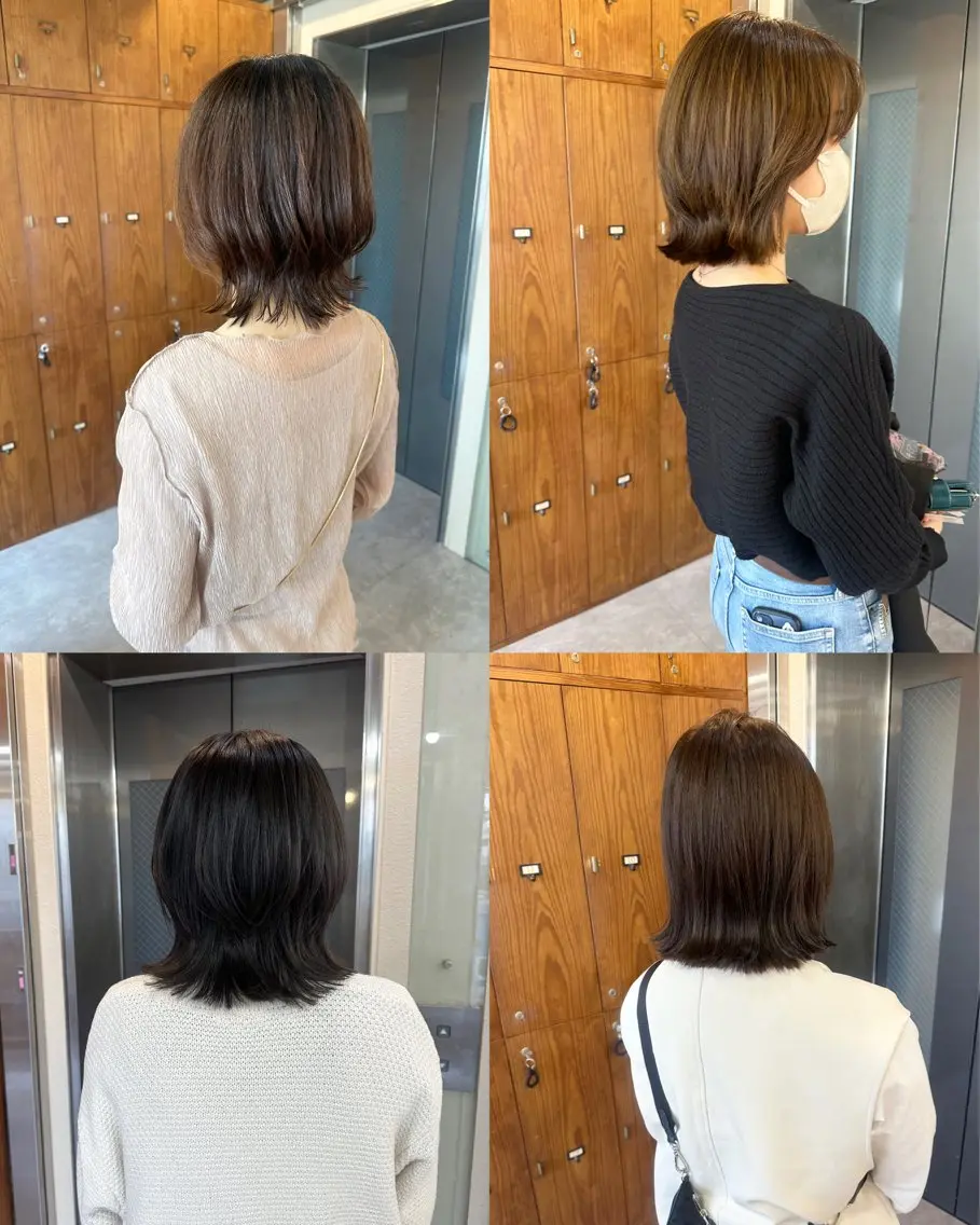 ミディアム くびれヘア 鎌倉 彩のヘアスタイル