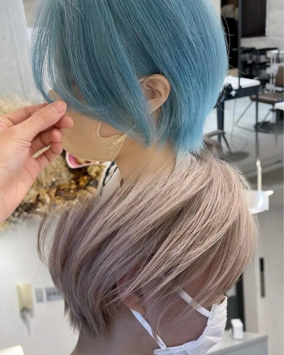 ショート 丸みショート ショートヘア ケアブリーチ🌟 ♢WATARU♢のヘアスタイル