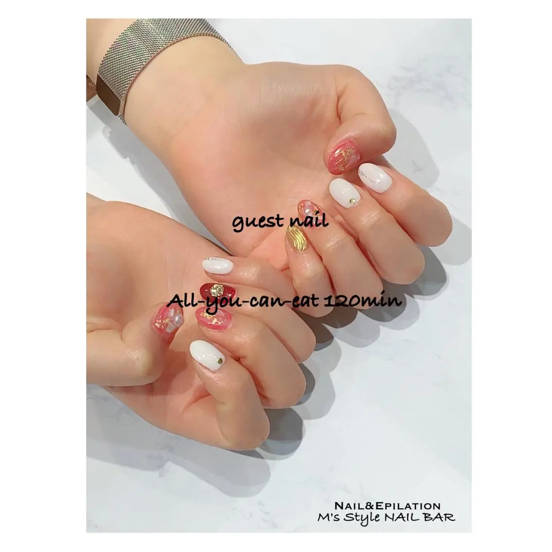 ネイル 成人式 韓国ネイル ロングネイル マグネットネイル ミディアムネイル ハンドネイル M's Style NAIL BARのネイルデザイン