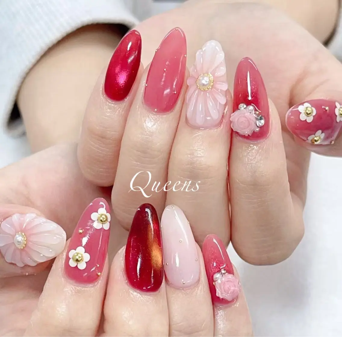 ネイル ハンドネイル Queen's ゆなのネイルデザイン