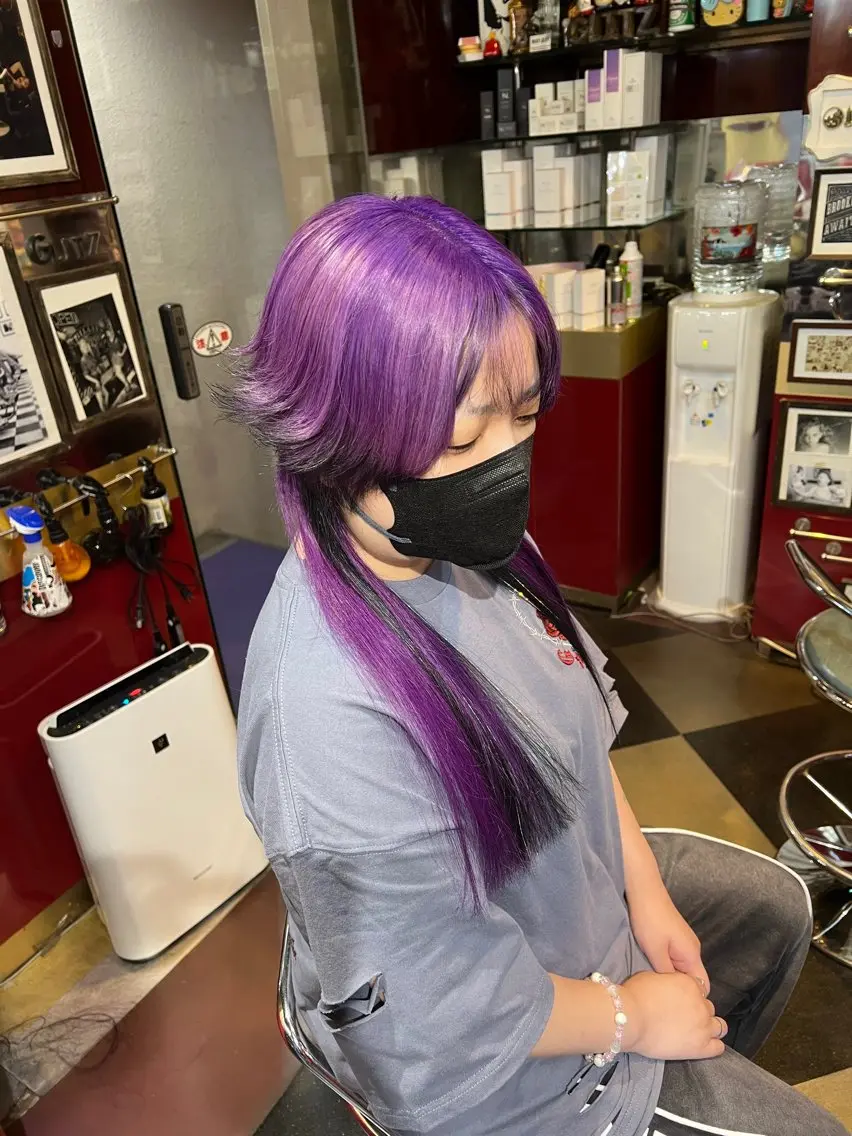 ショート カラー エクステ 横浜カラーパーマ 特殊/ 平林侑馬のヘアスタイル