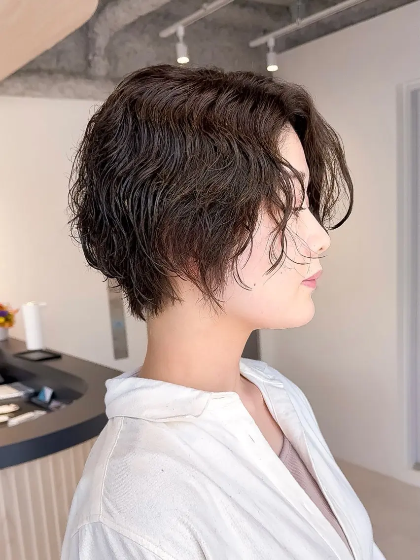 ショート ショートヘア SNSモニター募集！ くせ毛特化/大村のヘアスタイル
