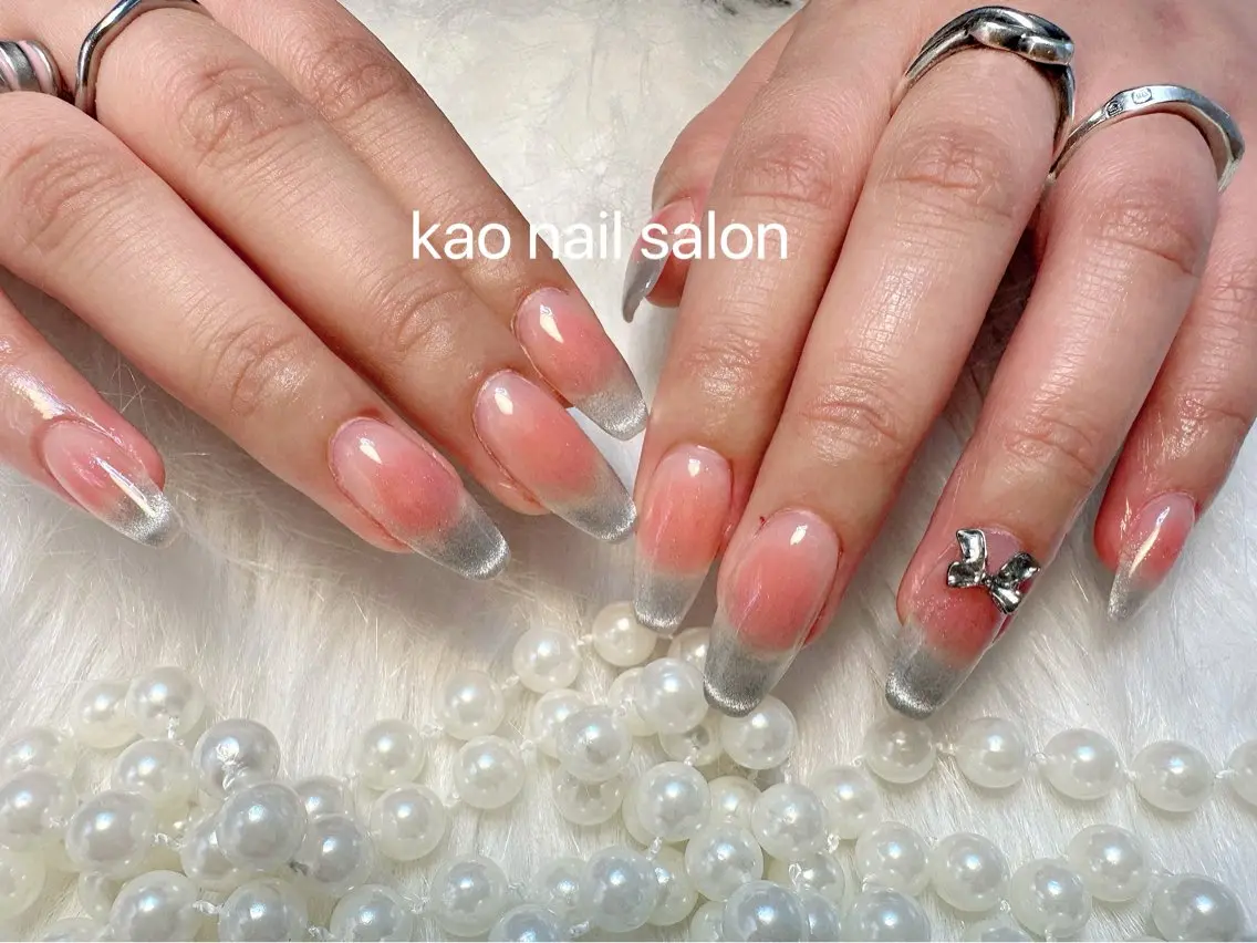 ネイル ハンドネイル kao nail マグネット/長さだしのネイルデザイン