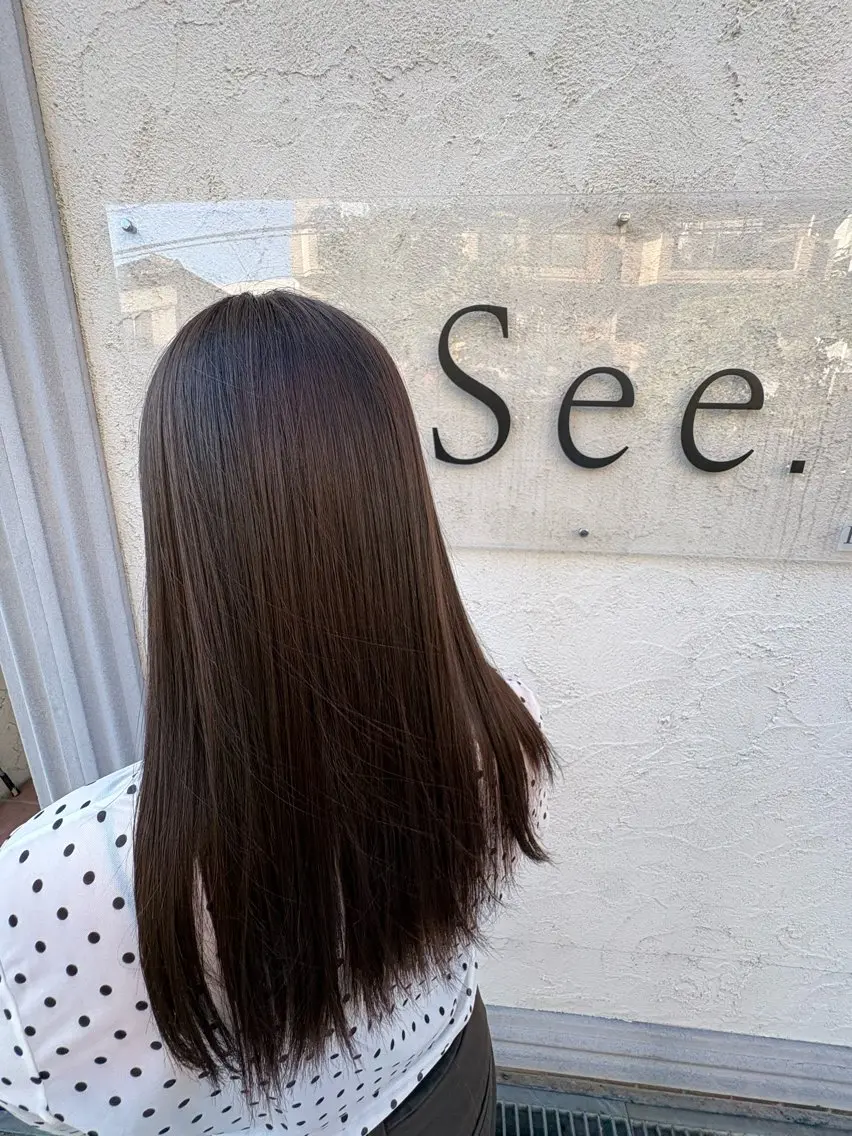 ロング ゆるふわレイヤー カット manonのヘアスタイル