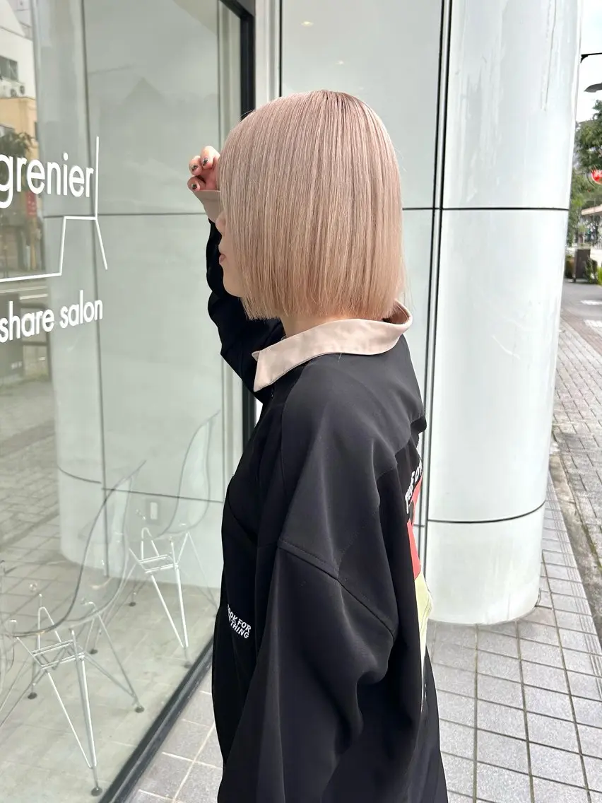 ミディアム カラー ヘアカラー 一ノ瀬 暁のヘアスタイル
