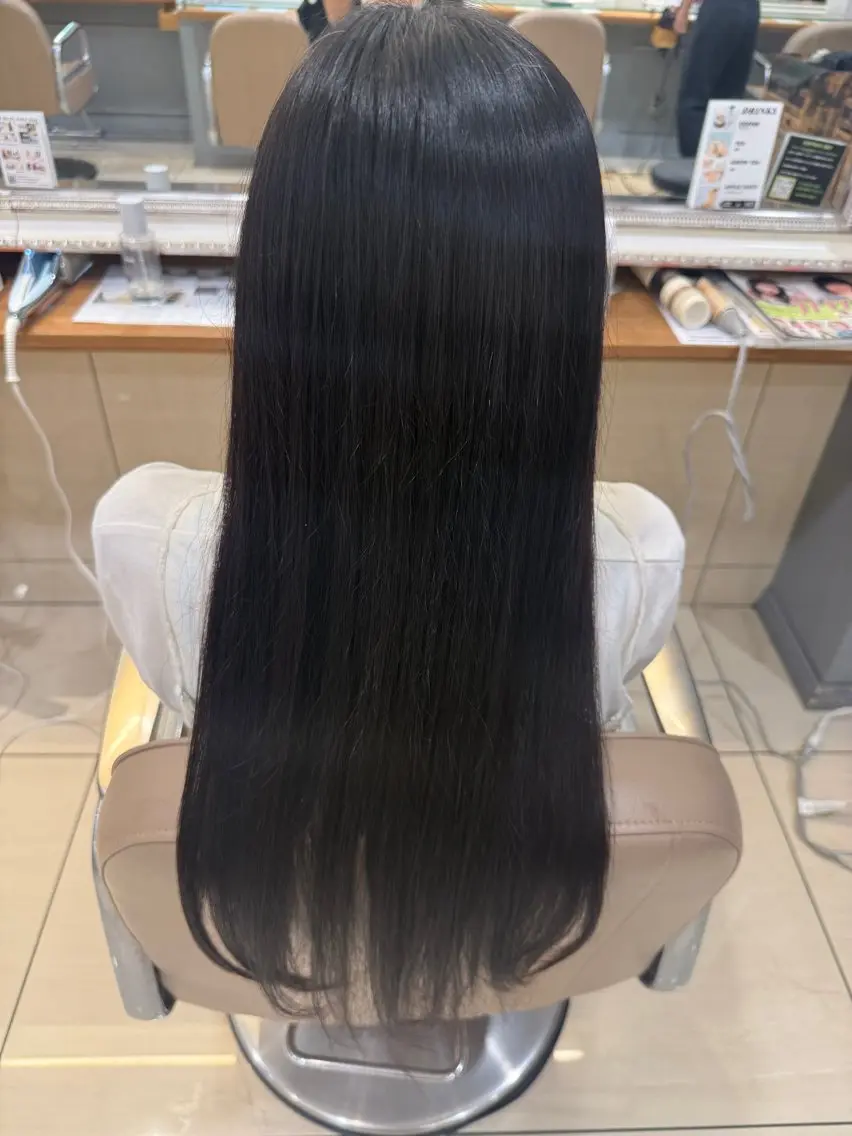 ロング 縮毛矯正 Kanami ♡♡のヘアスタイル