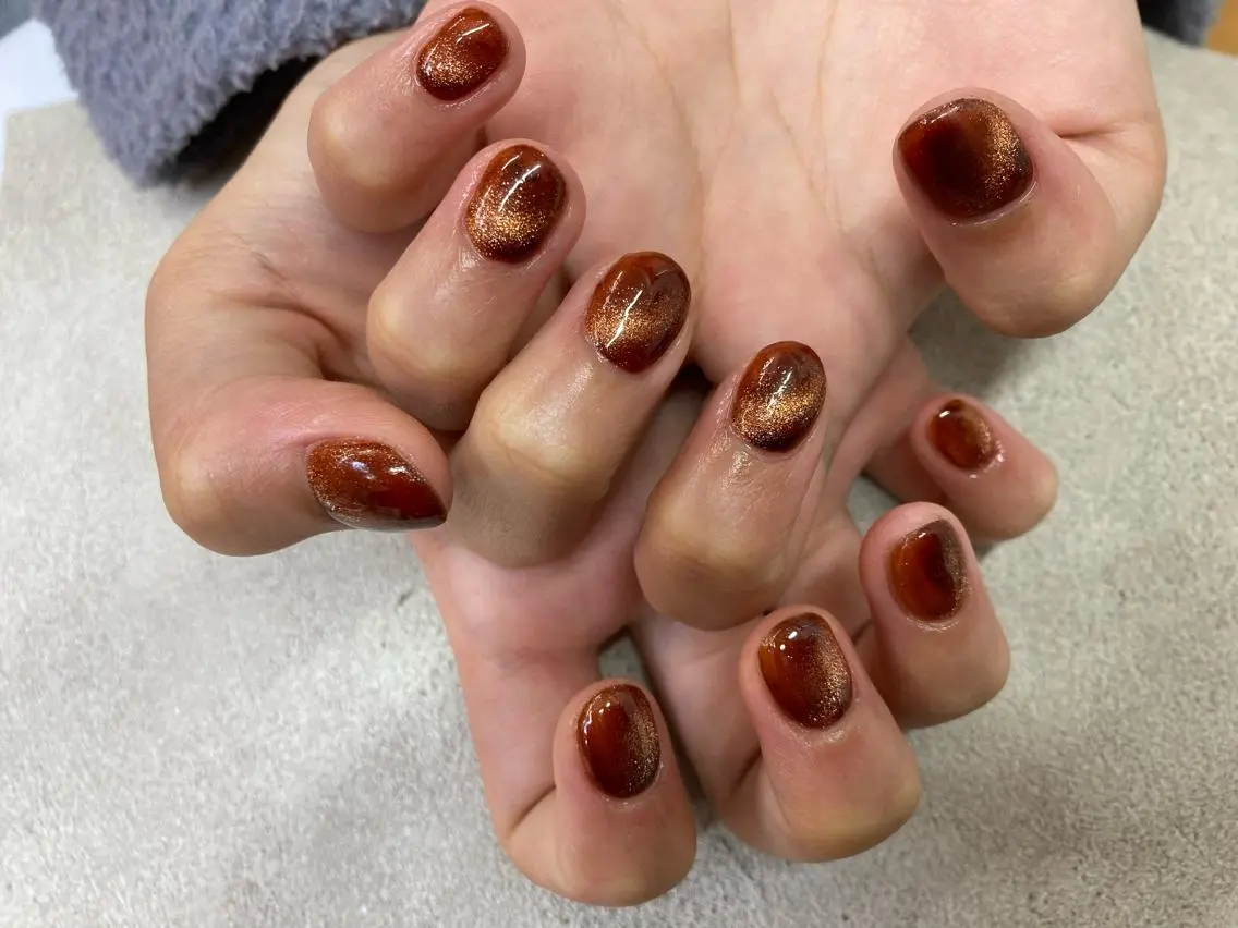 ネイル マグネットネイル Maple saronのネイルデザイン