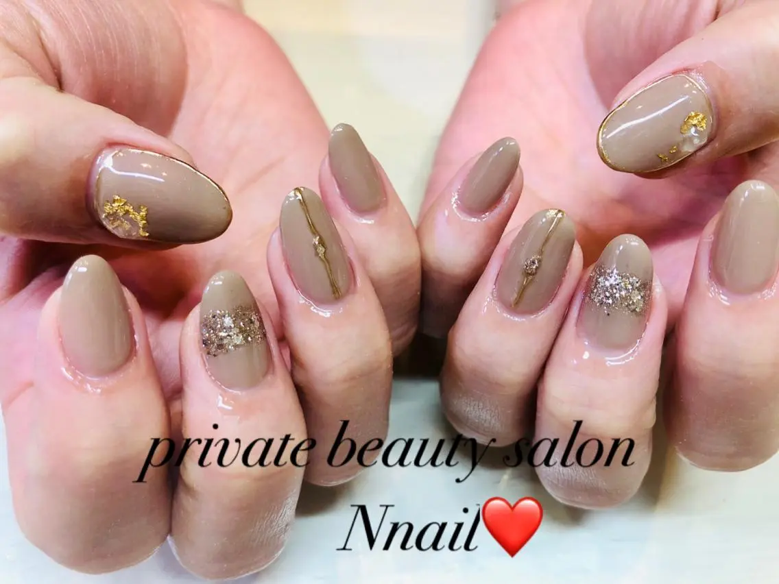ネイル アートネイル 持ち込み 🌿Nnail🌿 プライベートサロンのネイルデザイン