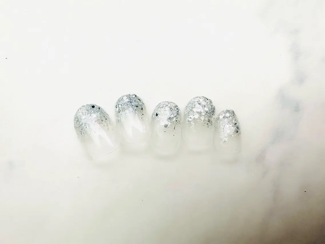 ネイル キラキラネイル ラメ(グリッター) ラメグラデーション シンプルネイル ハンドネイル mirai nail 錦糸町のネイルデザイン