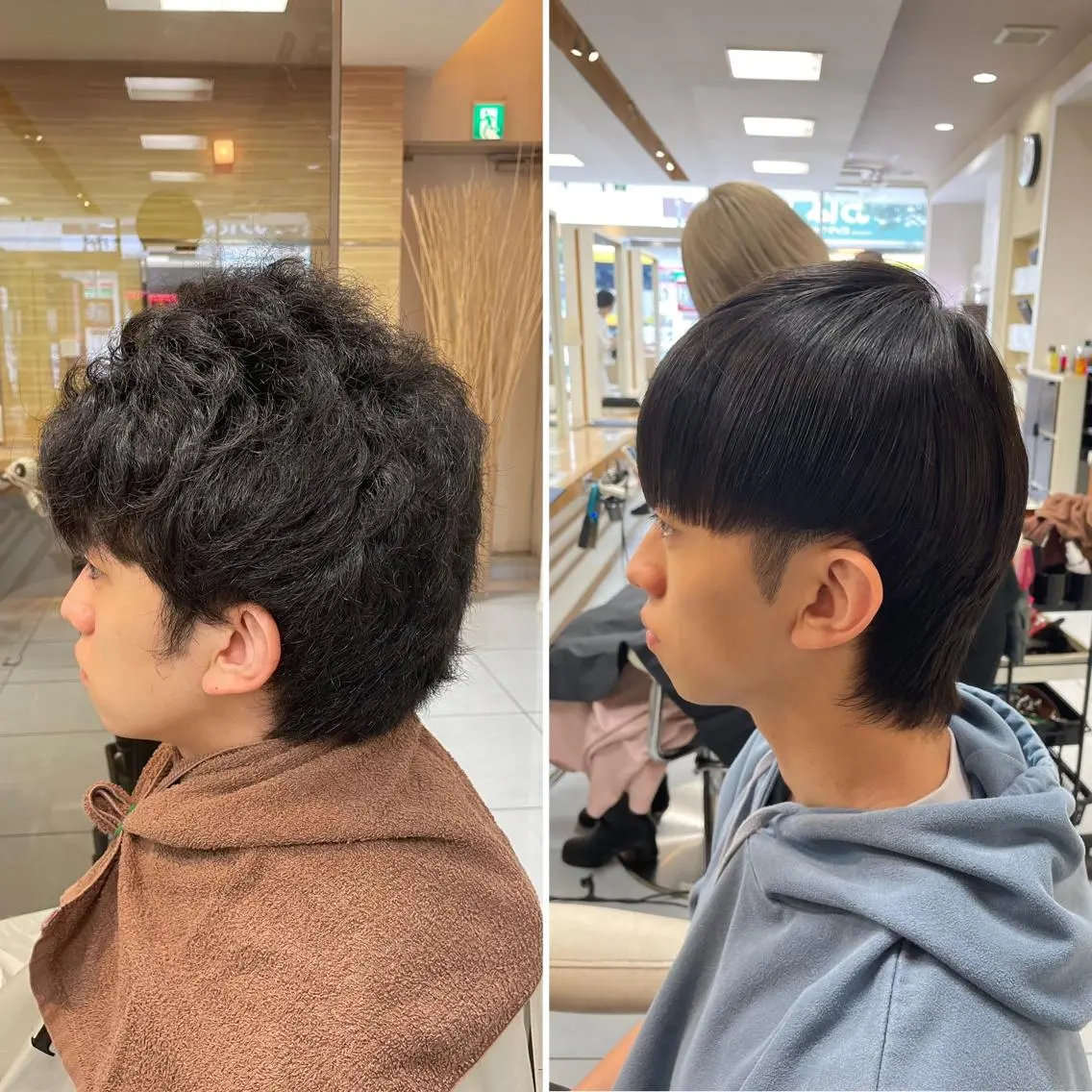 ショート パーマ メンズ マッシュ 縮毛矯正 カット トリートメント 🔮メンズ縮毛矯正 メンズパーマ💎竹永のヘアスタイル
