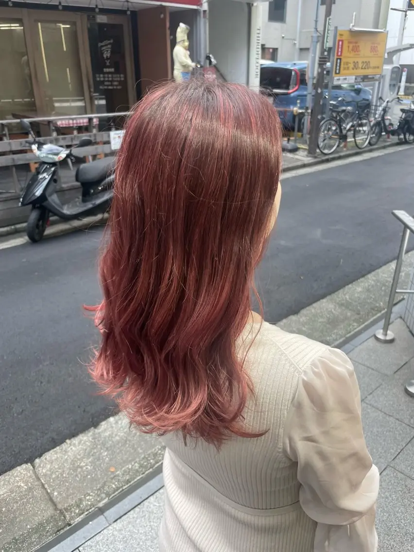 セミロング カラー ヘアアレンジ ヘアカラー トリートメント 【Sweep】おじま のぞみのヘアスタイル