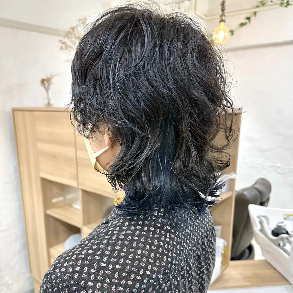 ミディアム パーマ 髪質改善 縮毛矯正/ レイヤー/銀座/本木のヘアスタイル