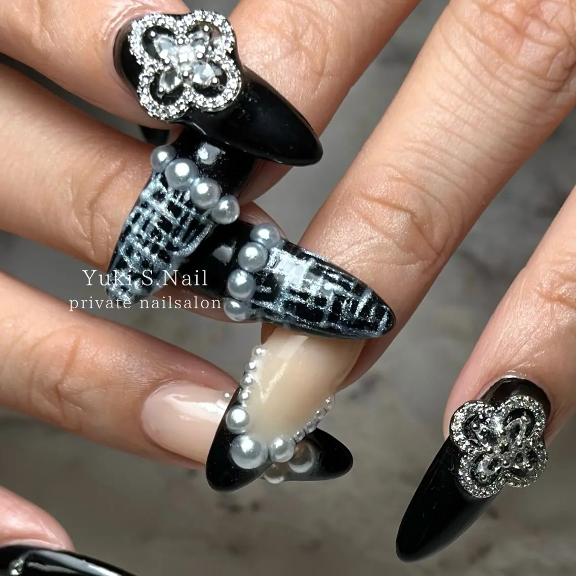 ロング ハンドネイル Yuki S.Nailのネイルデザイン