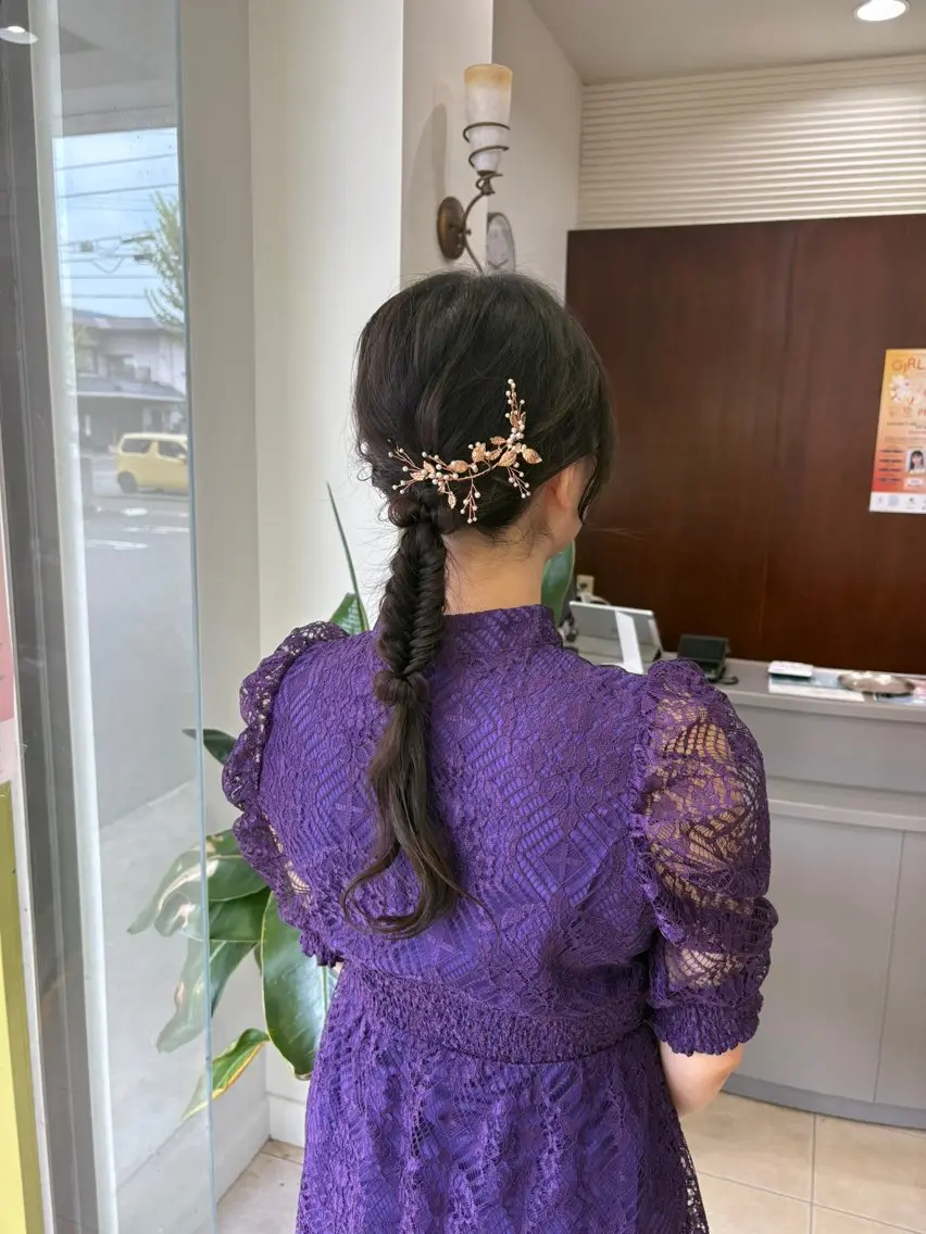 ロング ヘアセット arika さやのマツエク・マツパデザイン