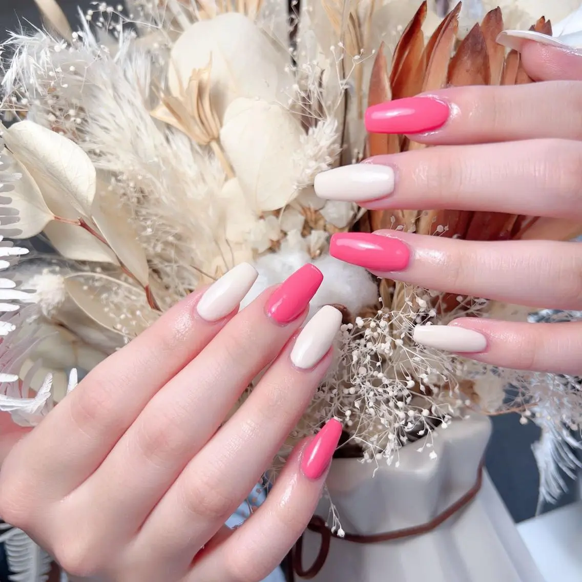 ネイル ハンドネイル M🌷nail 長さだし専門店のネイルデザイン