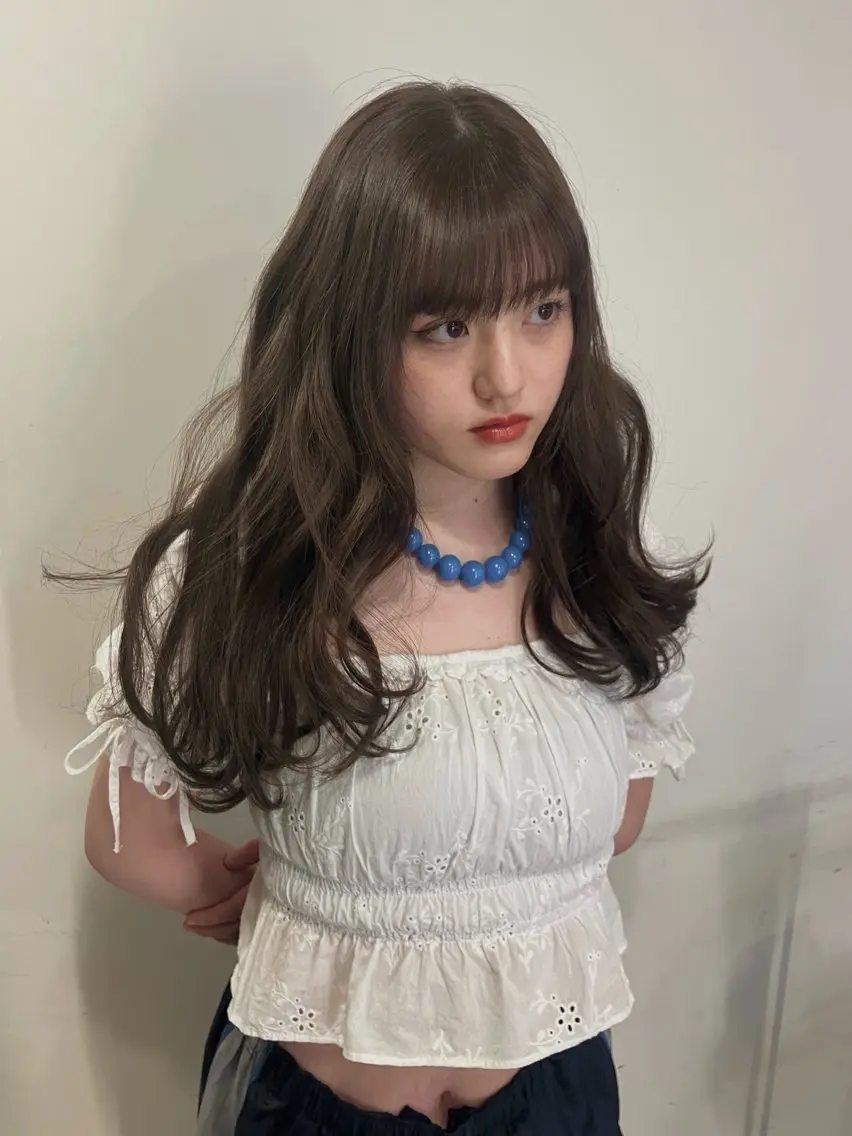 🎀平日限定🎀[ U24 ]ブリーチなしダブルカラー＋髪質改善トリートメントの写真